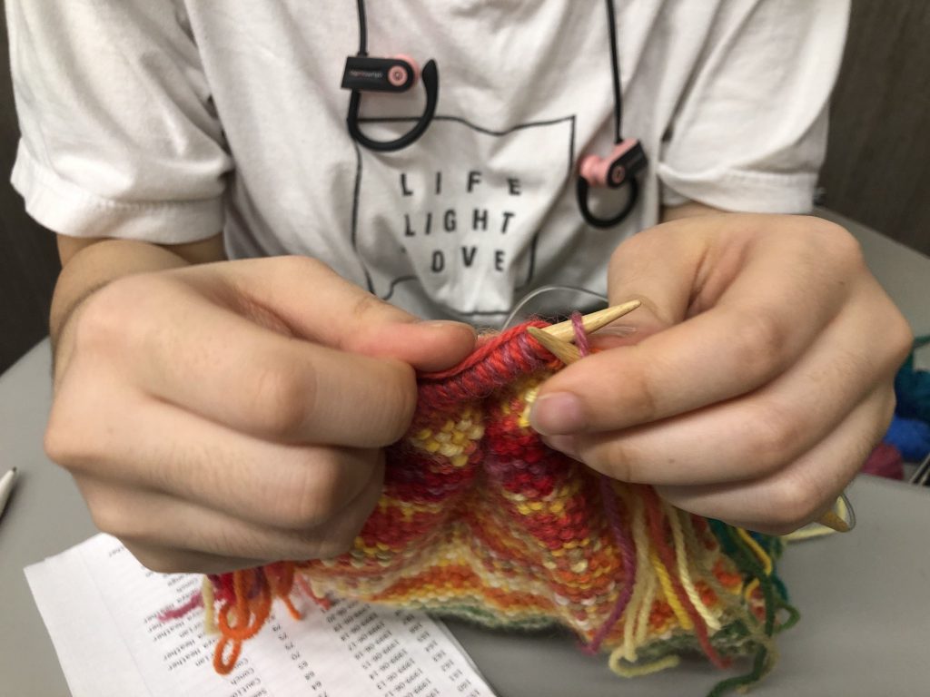 Knitting for a cause Tempestry Project fuses art and science to